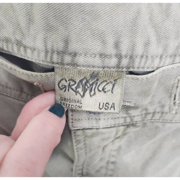 Gramicci Men's Sz. 36 x 32 Olive Green Cargo Canvas Pants - Picture 3 of 6